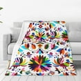 thumbnail image 1 of Pofeuu Mexican Bright Style Print Ultra-Soft Micro Fleece Blanket,for Bed Or Sofa,All Season Throw Blankets Flannel Blanket-80"x60", 1 of 7
