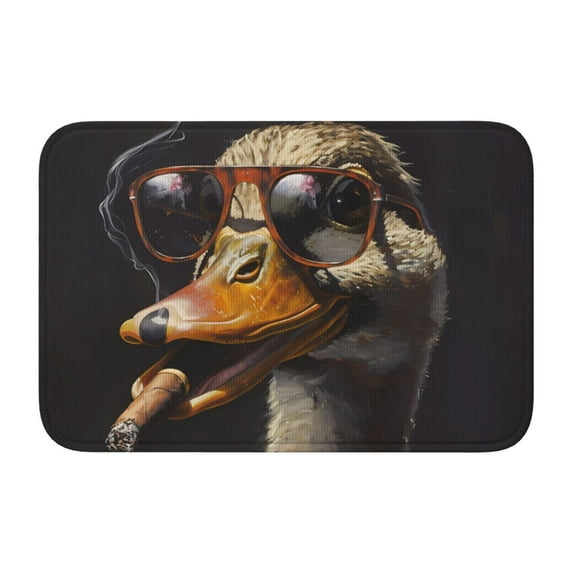Pofeuu Modern Funny Duck Print Hem Mat 40x60 - Multipurpose Doormat for Indoor & Outdoor Use - Welcome Your Guests with our Entrance Mat