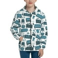 thumbnail image 1 of Pofeuu Modern Furniture Print Teenage Zipper Hoodie Sweatshirts Hooded Casual Jackets With Pocket For Boys Girls-Small, 1 of 6