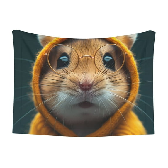Pofeuu Modern Yellow Sweater Guinea Pig Print Puppy Blanket,Dog Blankets,Pet Blanket Cozy Cat Blankets for Indoor Cats, Fuzzy Pet Blanket for Kitten Doggy Dog Blankets-Large