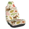 Pofeuu Monkeys in the Jungle Print Automotive Car Seat Covers Flat