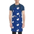 thumbnail image 1 of Pofeuu Moon Lamb Print Waterproof Apron with Pockets Adjustable Cooking Aprons Kitchen Bib for Baking Household Cleaning, 1 of 8