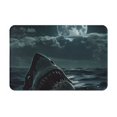 thumbnail image 1 of Pofeuu Moonlit Night Sky Shark Print Flannel Doormats Rug16"x24"Rug Washable Doormats Indoor Outdoor Rugs for Layered Front Door Mats, Porch, Kitchen, Entryway, 1 of 7