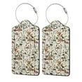 Pofeuu Mushroom Garnish Print Luggage Tags, Privacy Cover ID Label with