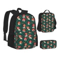 thumbnail image 1 of Pofeuu Mushroom House Print Backpack Travel Backpacks With Lunch Bag Pencil Bag Set 3 pcs Set Cartoon Backpack, 1 of 7