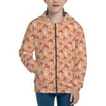 thumbnail image 1 of Pofeuu Mushroom Print Teenage Zipper Hoodie Sweatshirts Hooded Casual Jackets With Pocket For Boys Girls-Small, 1 of 6