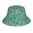 thumbnail image 1 of Pofeuu Mushrooms and Flowers Print Bucket Hat for Women Men Reflective Bucket Hats Beach Summer Sun Hat Travel Fisherman Cap, 1 of 6