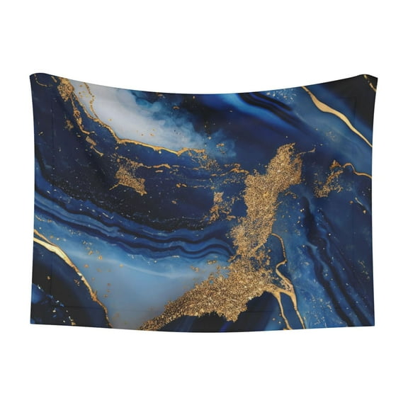 Pofeuu Navy Blue Marble Print Puppy Blanket,Dog Blankets,Pet Blanket Cozy Cat Blankets for Indoor Cats, Fuzzy Pet Blanket for Kitten Doggy Dog Blankets-Small