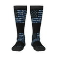 thumbnail image 1 of Pofeuu Navy Camouflage American Flag Print Stockings, Adult Running Hiking Socks for Youth and Adult, 1 of 6