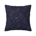 thumbnail image 1 of Pofeuu Navy Dark Blue Print Double-sided plush pillowcase Square Throw Pillow Covers Pillows Cover for Living Room Bedroom Sofa Couch Cushion Cover（No pillow core）-22"x22", 1 of 7