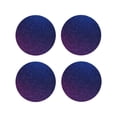 thumbnail image 1 of Pofeuu Neon Glitter Print Coasters for Drinks, 4Pack PU Leather Coasters, Bar Drink Coasters for Tabletop Protection, Furniture from Damage-Round Shape, 1 of 6