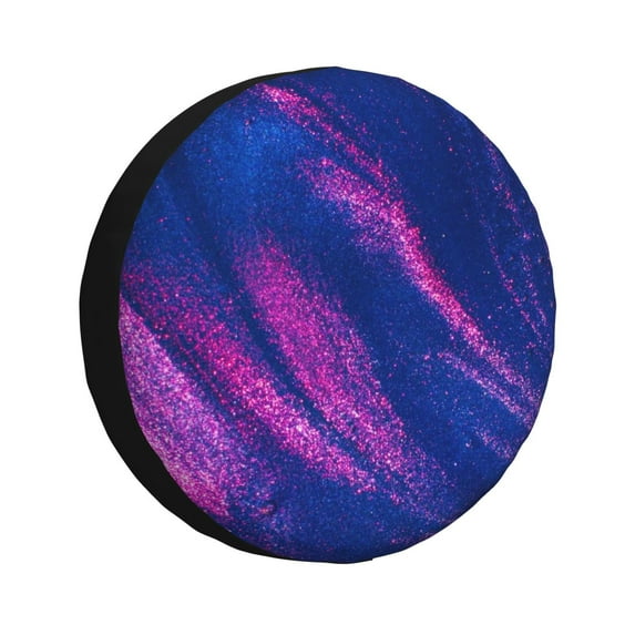 Pofeuu Neon Gradient Blue Print Spare Tire Wheel Cover for Car Truck SUV Camper Universal Fit Spare Tire Cover RV Spare Tire Covers-16 inch