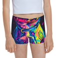 thumbnail image 1 of Pofeuu Neon Pop Art Pitbull Print Soft Cotton Girls Boyshort panties Toddler Underwear-XX-Small, 1 of 5