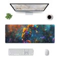 thumbnail image 1 of Pofeuu Neon Seahorse Underwater Realm Print Desk Mat for Keyboard and Mouse，Computer Desk Matt for Desktop，Large Mouse Pad for Desk，Desk Pads on Top of Desks 12x31.5in, 1 of 8