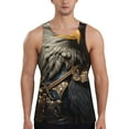thumbnail image 1 of Pofeuu Noble Style Bald Eagle Print Men's Workout Tank Tops Sleeveless Muscle Gym Shirt Quick Dry-3X-Large, 1 of 7