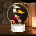 thumbnail image 1 of Pofeuu Noble Style Duck Print LED Christmas Night Light Lamp Base Gift DIY 3D Clear Acrylic Blank Engrave Sheets for Room Cafe Bar Birthday Party Decoration, 1 of 9