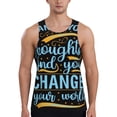 thumbnail image 1 of Pofeuu Not All Those Who Wander Are Lost 2 Print Men's Workout Tank Tops Sleeveless Muscle Gym Shirt Quick Dry-Large, 1 of 7