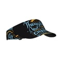 thumbnail image 1 of Pofeuu Not All Those Who Wander Are Lost 2 Print Sunscreen Visor Cap Adjustable Sport Empty Top Baseball Sun Cap for Men Women Sports Outdoor Headwear, 1 of 7