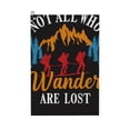 thumbnail image 1 of Pofeuu Not All Who Wander Are Lost Hiking Print Premium Golf Towel with Carabiner Clip Absorbent Microfiber Waffle Pattern Golf Towel for Golf Bag Trolly Belt Loop, 1 of 8