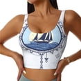thumbnail image 1 of Pofeuu Not All Who Wander Are Lost2 Print Sports Bra for Women Sexy Vest Yoga Running Gym Fitness Crop Bras Tops-X-Large, 1 of 8