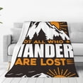 thumbnail image 1 of Pofeuu Not All Who Wander Are Lost4 Print Ultra-Soft Micro Fleece Blanket,for Bed Or Sofa,All Season Throw Blankets Flannel Blanket-80"x60", 1 of 7