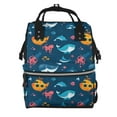 thumbnail image 1 of Pofeuu Ocean Floor Animals Print Diaper Bag Backpack, Multifunction Travel Pack Maternity Baby Changing Bags, Large Capacity, Waterproof, 1 of 6