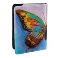 thumbnail image 1 of Pofeuu Oil Painting Beautiful Butterfly Print Travel Document Organizer Passport Holder Men Women for Family (6.5 in x 4.5 in),Wallet Holder Credit Card Clutch Bag Case, 1 of 5