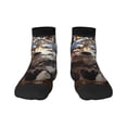 thumbnail image 1 of Pofeuu Oil Painting Tribal Wolf Print 30cm Socks, Adult Running Hiking Socks for Youth and Adult, 1 of 7