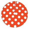 thumbnail image 1 of Pofeuu Orange And White Polka Dot1 Print Christmas Tree Skirt, Merry Christmas Skirt Xmas Tree Ornaments for Xmas Holiday Party Decorations-36", 1 of 7