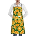 thumbnail image 1 of Pofeuu Orange Lemon Print Aprons with Pockets, Cute Aprons for Kitchen, Cooking, Server, Barber, Chef Apron, 1 of 7
