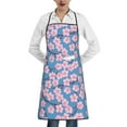thumbnail image 1 of Pofeuu Orchids Flowers Print Aprons with Pockets, Cute Aprons for Kitchen, Cooking, Server, Barber, Chef Apron, 1 of 7