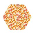 thumbnail image 1 of Pofeuu Orchids Flowers Print Leather Coasters Set of 6, Round Cups Mugs Mat Pad for Home Kitchen Heat Resistant Drink Coasters,Hexagon, 1 of 7