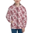 thumbnail image 1 of Pofeuu Orchids Flowers Print Teenage Zipper Hoodie Sweatshirts Hooded Casual Jackets With Pocket For Boys Girls-Small, 1 of 6