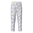 thumbnail image 1 of Pofeuu Orchids Flowers Print Teenagers' Pajama Pants, Soft Lounge Pajama Pants with big pockets for Men Plaid Pj Bottoms-Small, 1 of 6