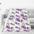 thumbnail image 1 of Pofeuu Orchids Flowers Print Ultra-Soft Micro Fleece Blanket,for Bed Or Sofa,All Season Throw Blankets Flannel Blanket-40"x30", 1 of 7