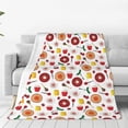 thumbnail image 1 of Pofeuu Oriental Cuisine Print Ultra-Soft Micro Fleece Blanket,for Bed Or Sofa,All Season Throw Blankets Flannel Blanket-80"x60", 1 of 7