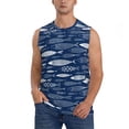 thumbnail image 1 of Pofeuu Ornamental Fish Print Men's Muscle T-Shirt, Sleeveless, Muscle Tank, Classic Muscle Tee Top For Men Casual Sleeveless Muscle T-Shirt Trendy Clothes-Medium, 1 of 7