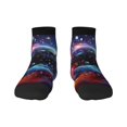 thumbnail image 1 of Pofeuu Outer Space Floating Numbers And Letters Print 30cm Socks, Adult Running Hiking Socks for Youth and Adult, 1 of 7