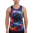 thumbnail image 1 of Pofeuu Outer Space Floating Numbers And Letters Print Men's Workout Tank Tops Sleeveless Muscle Gym Shirt Quick Dry-4X-Large, 1 of 7