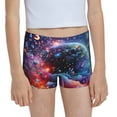 thumbnail image 1 of Pofeuu Outer Space Floating Numbers And Letters Print Soft Cotton Girls Boyshort panties Toddler Underwear-X-Small, 1 of 5