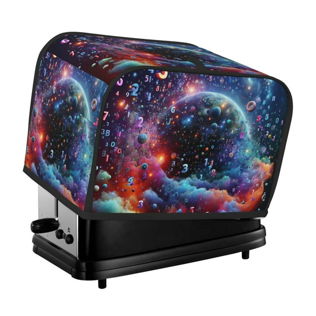 Pofeuu Outer Space Floating Numbers And Letters Print Universal Two