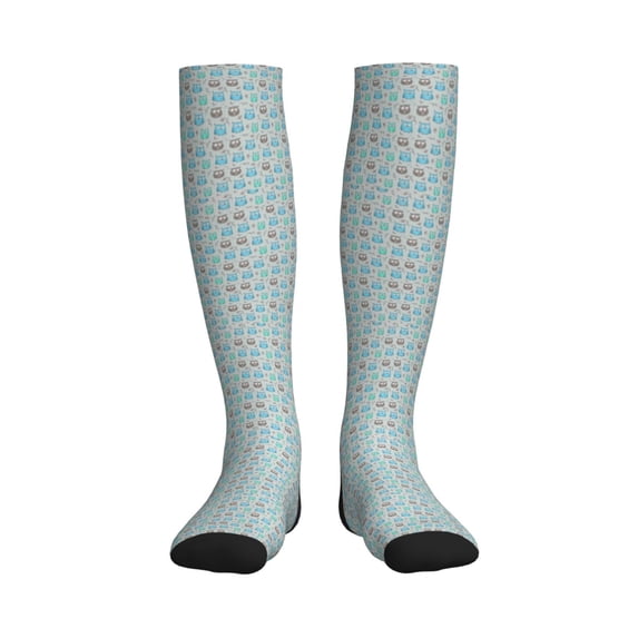 Pofeuu Owl Print Compression Socks for Women & Men Circulation - Best Support for Nurses,Running,Athletic,Sports