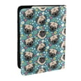 thumbnail image 1 of Pofeuu PUG HEAD And Flower Print Travel Document Organizer Passport Holder Men Women for Family (6.5 in x 4.5 in),Wallet Holder Credit Card Clutch Bag Case, 1 of 5