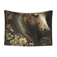 thumbnail image 1 of Pofeuu Palatial Gold Pattern Horse Print Puppy Blanket,Dog Blankets,Pet Blanket Cozy Cat Blankets for Indoor Cats, Fuzzy Pet Blanket for Kitten Doggy Dog Blankets-Medium, 1 of 8