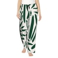 thumbnail image 1 of Pofeuu Palm Branch With Leaves Print Women's Fashion Pajama Pants with Pockets Comfy Drawstring Sleep Lounge Bottoms-Medium, 1 of 6