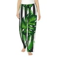 thumbnail image 1 of Pofeuu Palm Greenery Print Women's Fashion Pajama Pants with Pockets Comfy Drawstring Sleep Lounge Bottoms-X-Large, 1 of 6