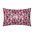 thumbnail image 1 of Pofeuu Palm Tree Pattern on Red Print Satin Pillowcase for Hair and Skin Pillow Cases, Silk Pillow Cases, Soft Cooling Pillow Covers, 20x30 Inches（Pillow core not included）, 1 of 7