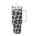 thumbnail image 1 of Pofeuu Panda Print 40oz Ice Bully With Handle And Straw Stainless Steel Vacuum Insulated Cup And 2 In 1 Straw Lid, 1 of 8
