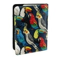 thumbnail image 1 of Pofeuu Parrot Print Travel Document Organizer Passport Holder Men Women for Family (6.5 in x 4.5 in),Wallet Holder Credit Card Clutch Bag Case, 1 of 5