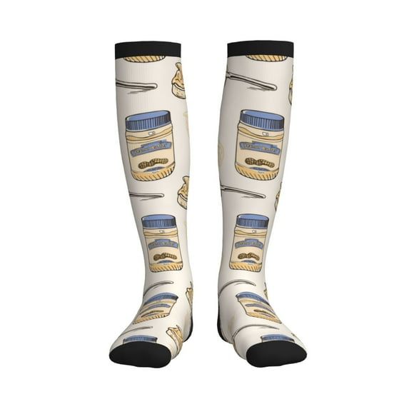 Pofeuu Peanuts Print Compression Socks for Women & Men Circulation - Best Support for Nurses,Running,Athletic,Sports